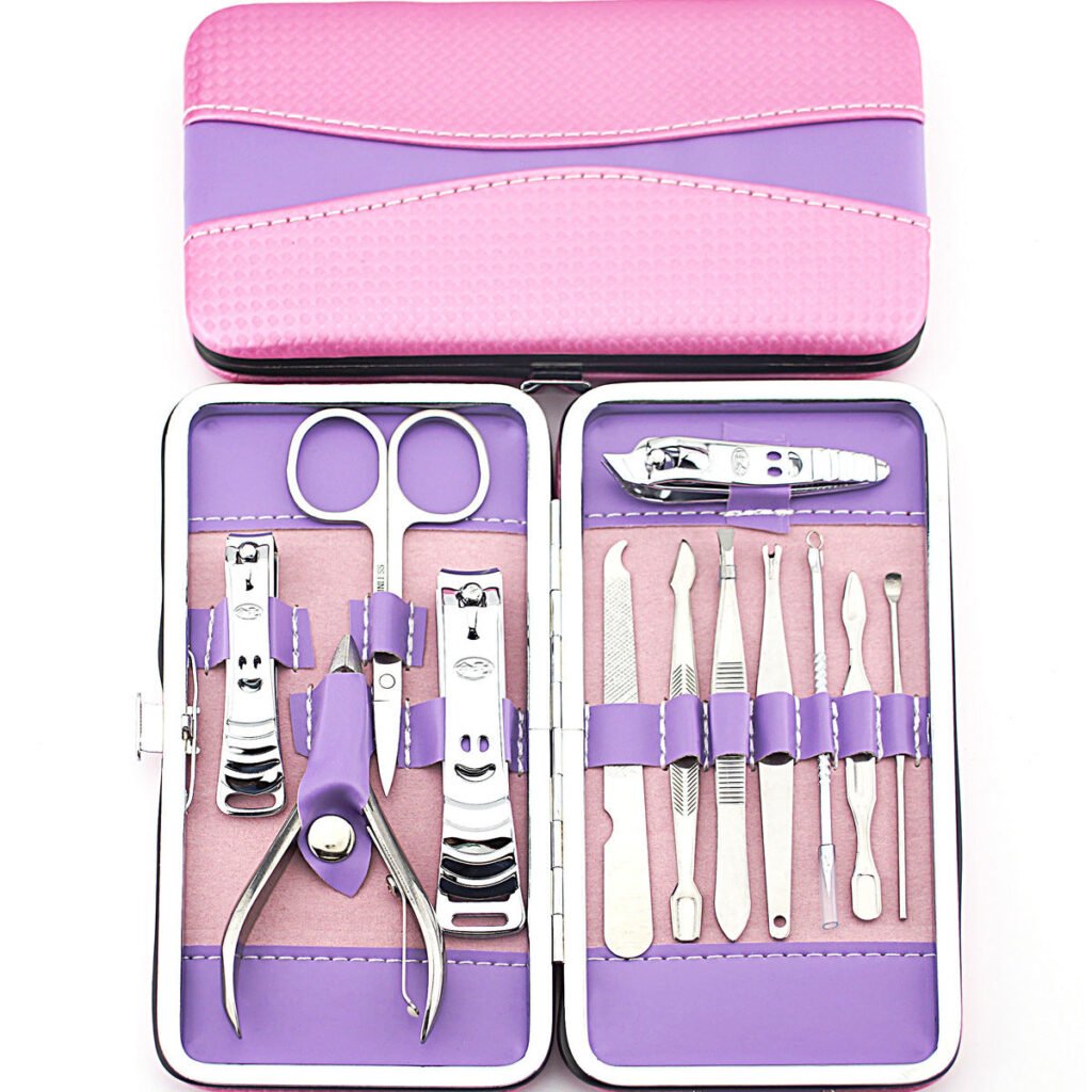Professional Manicure & Pedicure Tool Set with Storage Case