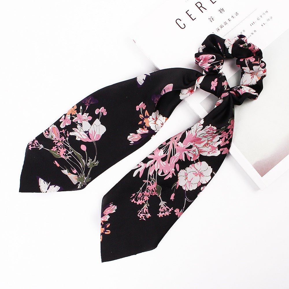 Soft Satin Ribbon Hair Scrunchie Set