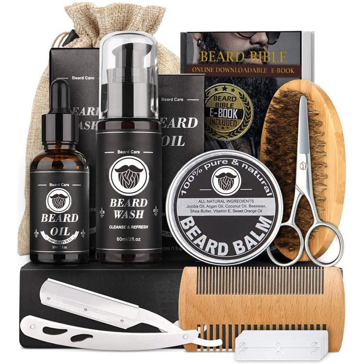 Men's Beard Roller & Grooming Kit