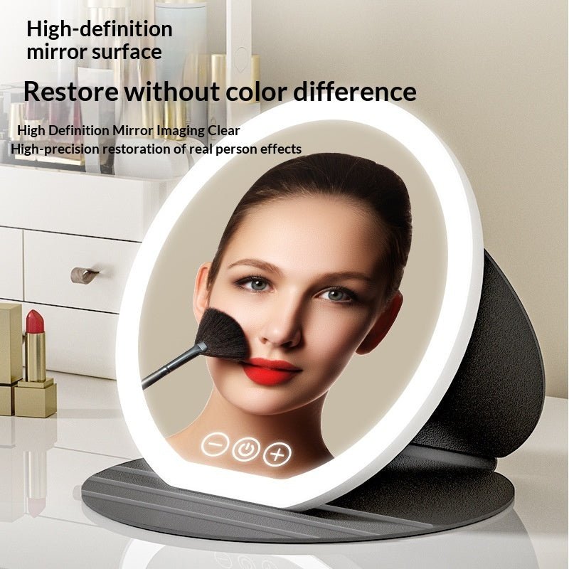 Foldable LED Vanity Mirror with Fill Light
